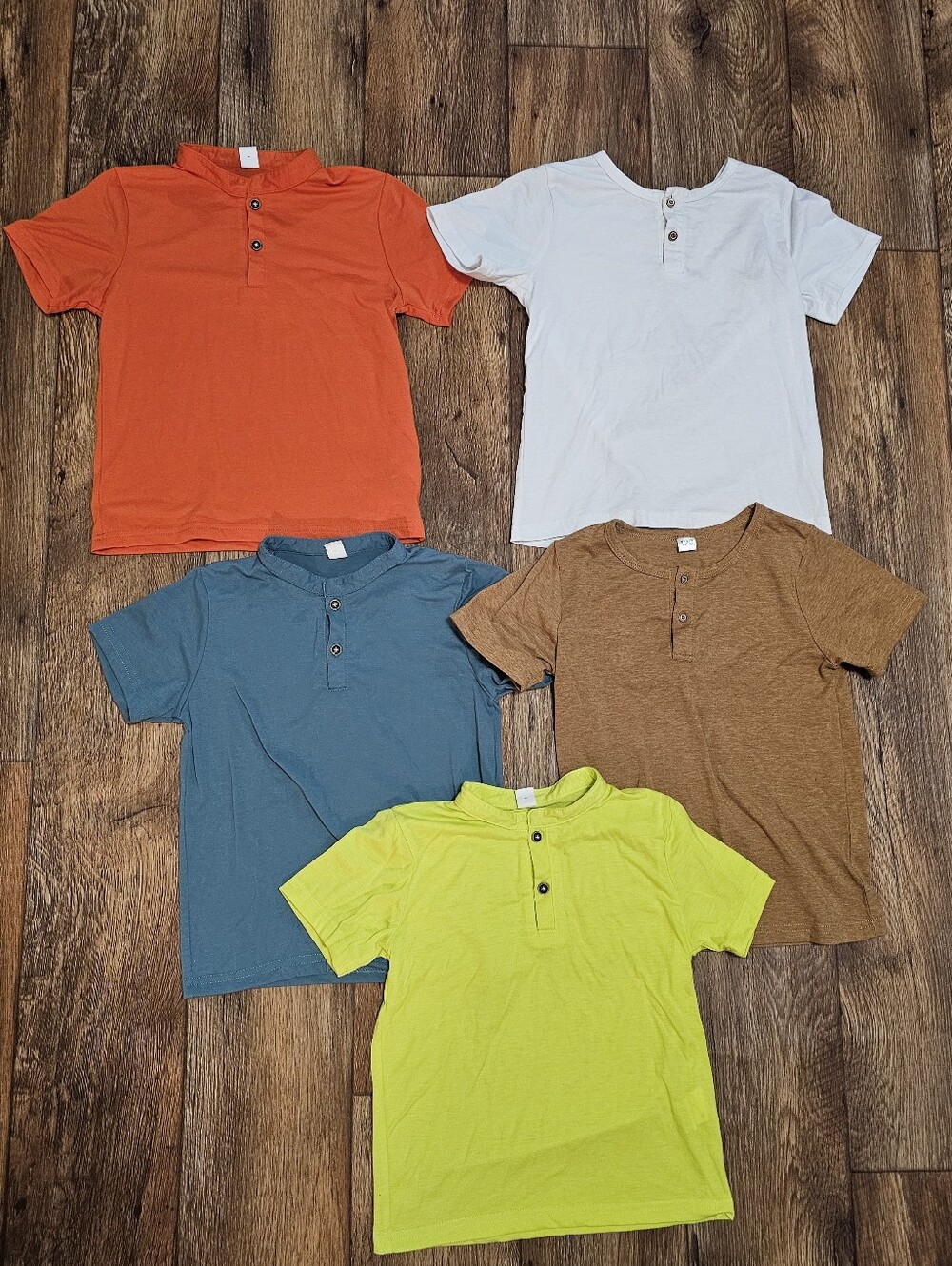 Boys Henley T-Shirt Lot Size 7 | Colorful Basics | EUC
